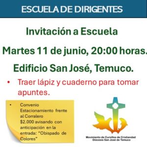 Lee más sobre el artículo Escuela de Dirigentes – Invitación a Escuela 11-06